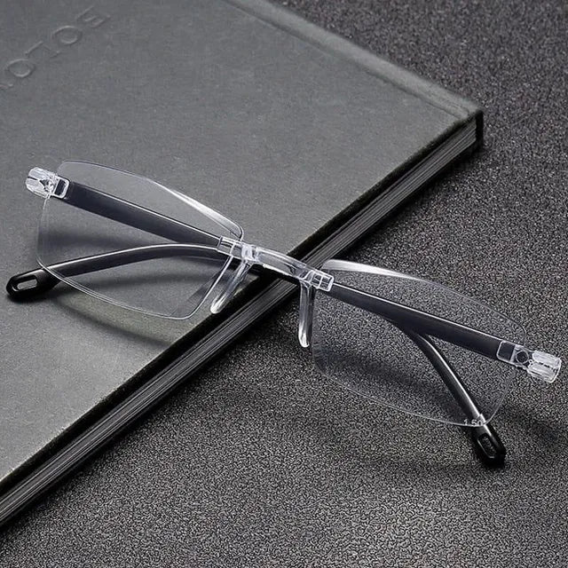 Screwless Foldable Blue Light Reading Glasses – Ultralight Frame, Anti-Screen Strain, Unisex